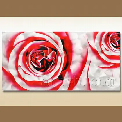 Flower Aluminium Wall Art - Rose