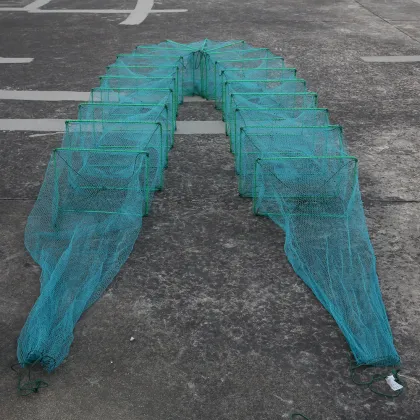 Long Train Fishing: PE Net Aquaculture Fish Trap for Lobsters and Crabs