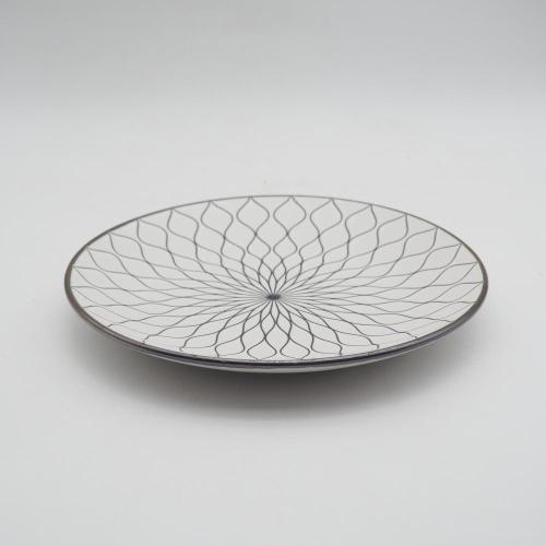 Белая черная керамовая посуда, керамическая посуда красочные наборы посуды, ресторанная посуда на основе посуды