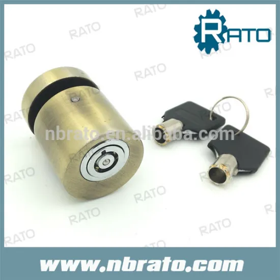 RP-189 brass coated cylinder disc brake lock