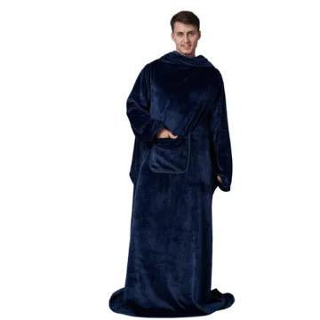 sherpa hooded blanket with sleeves boys Hoodie Blankets with hood China Wholesale warm Hoodie Blanket
