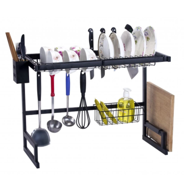 Multifunctional stainless steel dish drain rack