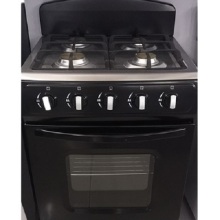 24" Home Cooking Range Black Freestanding Gas Oven