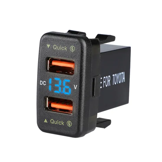 12V 24V Dual USB QC3.0 Fast Usb Car Cell Phone Charger Sockets For Honda
