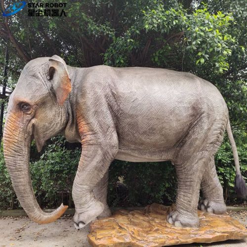 Model gajah animatronik ukuran 2.2m untuk dijual