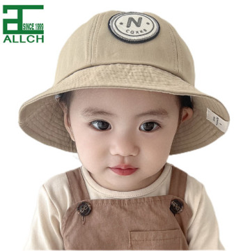 ALLCH Children's Round Label Fisherman Bowl Hat for Spring Fall Outing