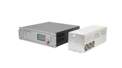 HIGH ENERGY LAMP PUMPED SOLID STATE Q-SWITCHED LASER