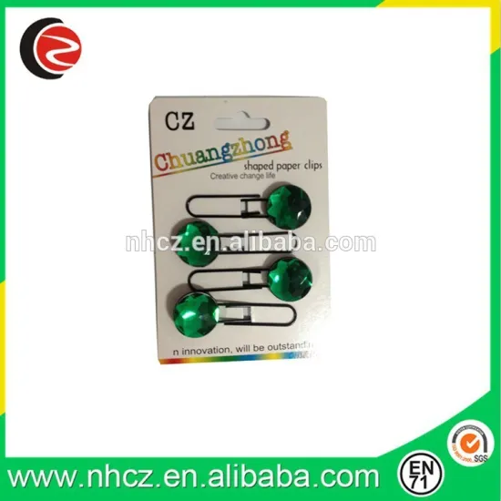 Green Acrylic Fancy Bookmark in Paper Card