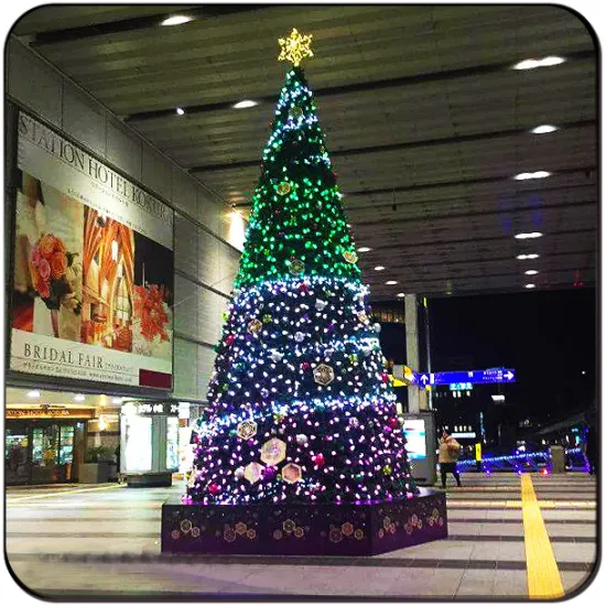 Outdoor PVC giant Led artificial christmas tree