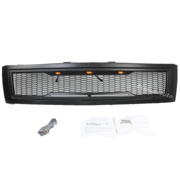 Hot Sale Off Road ABS Grille with LED for Silverado 1500 2007-2013 - Black Front Grill Replacement