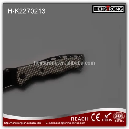 Camo Coated Aluminum Handle black coat blade small pocket knife