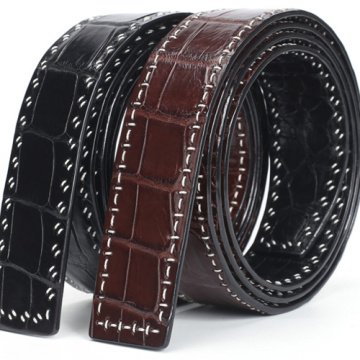 mens brown leather belt HY2021-05-002