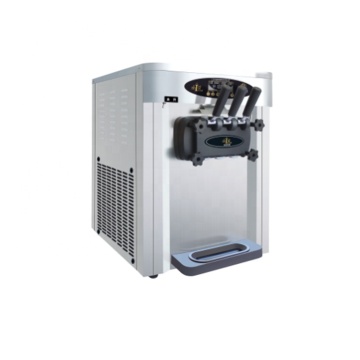 High-Quality Stainless Steel Desktop Commercial Ice Cream Machine - Three Flavors Soft Serve Cone Machine