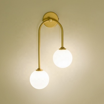 High-Quality Nordic Glass Ball Hanging Wall Lamp for Modern Hotels