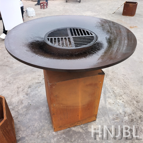 Corten Steel Brazier Firepit BBQ