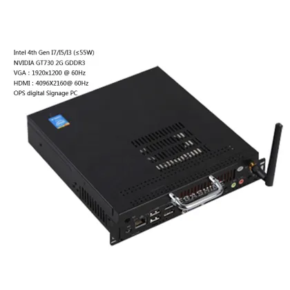 I7 / I5 / I3 OPS Jae Mini Digital Signage Computer Discrete Graphics Nvidia Gt730