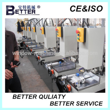 High quality aluminum window and curtain wall profiles Multi mitre combination drilling machine