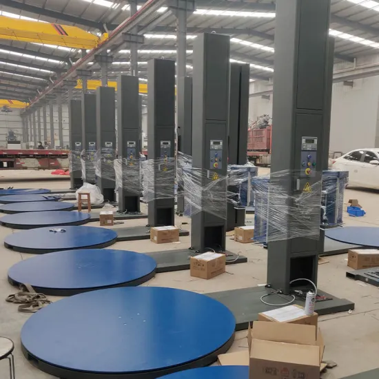 Pallet Pre-Stretch film wrapping machine with horse shoe