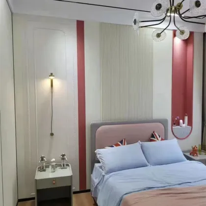 Hot Selling Solid Bamboo Wood Fiber Veneer Integrated Wall Panels: Premium Wood Background Boards