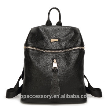 Cowhide Genuine Leather with Zipper Pendant