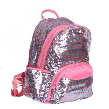 PINK SEQUIN BACKPACK -0