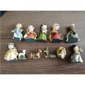 Statue Nativity Scene Set Christmas Crib Figurines Baby Jesus Manger Miniatures Ornament Church Catholic Gift Home Decor#g30