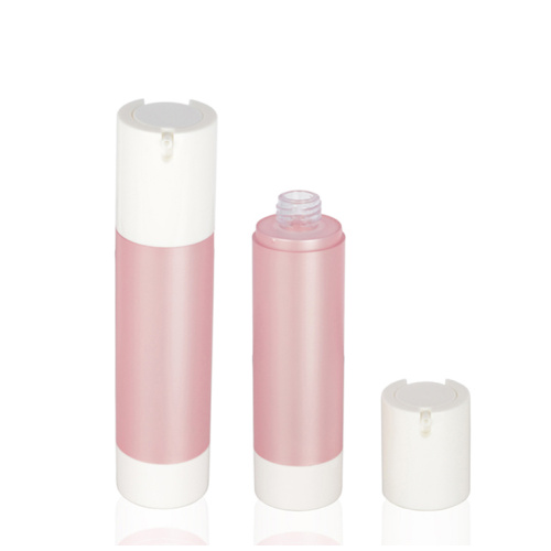Heet verkopende gezichtscrème wit roze nieuwe airless pompflessen set cosmetische verpakkingen 15 ml 30 ml