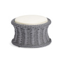 Fritid Wicker Patio Chair Ottoman