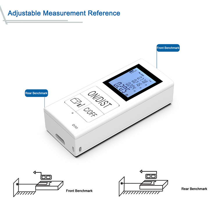 D30 Rechargeable 30m Handheld Laser Distance Meter