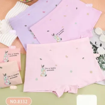 Cotton Kids Underwear Size Chart: Girl's Underwear Pictures Including Pikachu Cotton Panties