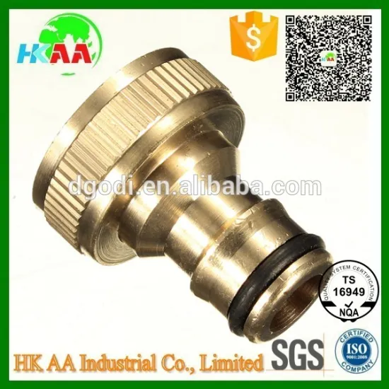Brass Threaded Garden Hose Water Tap Fittings Solid Connector