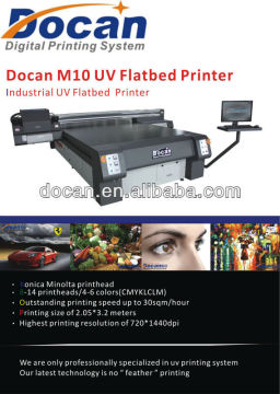 DOCAN uv flatbed M10 for glass printing