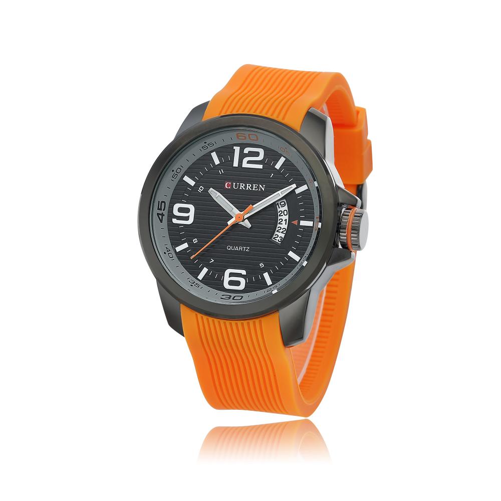 CURREN Water Resistant quartz watch Silicone Wristwatches 2