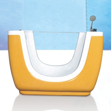 Colorful Acrylic Skirt Baby Whirlpool Massage Bathtub