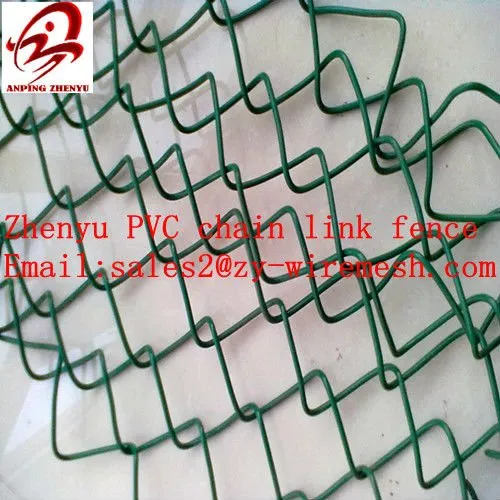 PVC coated chain link fence