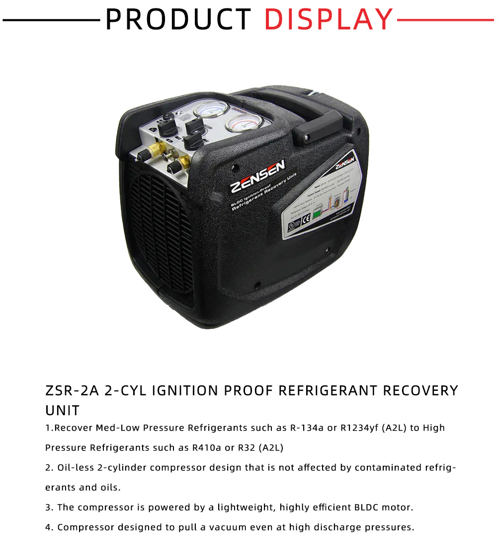 ZSR-2A 2-Cyl IgnitionProof Recovery MachineX