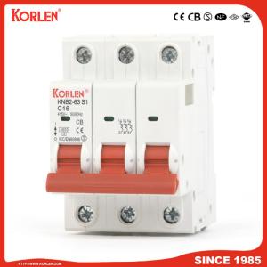 Miniature Circuit Breaker 3KA 63A SEMKO KNB2-63 3P