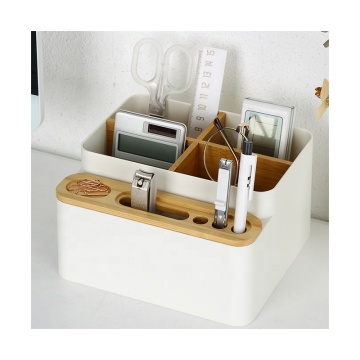 Plastikspeicherbox mit abnehmbarem Teiler für Home Office Desk -Organisatoren