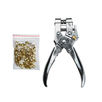 Professional Leather Working Tool Set: Multi-Function Hole Opening Forceps, Chicken-Eye Pincer, Leather Belt Waistband Metal Guard Ring Punching Eyelet Pliers