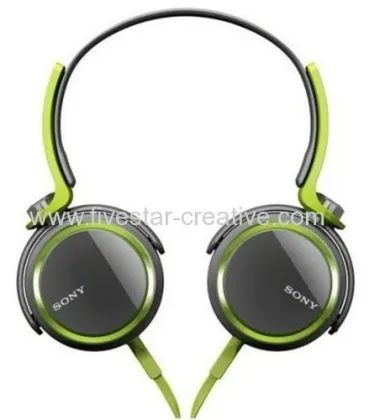 Sony Mdr-xb400 Extra Bass Series On Ear Headphones Green 