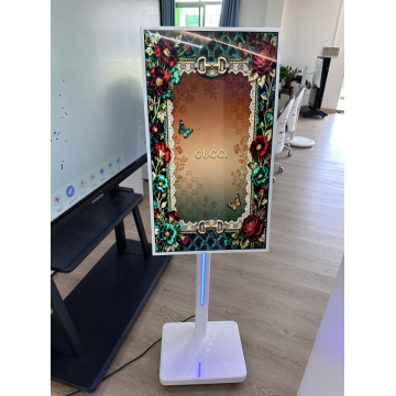 Döner Kapalı Mobil LCD Ekran Lüks Perakende Markalaşma