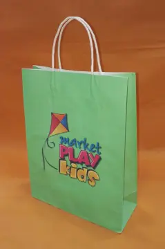 Twisting Handle Decoration Art Paper Bag