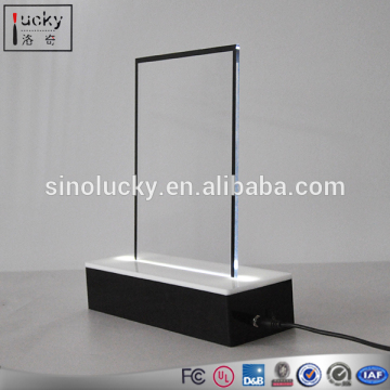 Acrylic RGB LED base for customized LOGO display , led light bases for acrylic