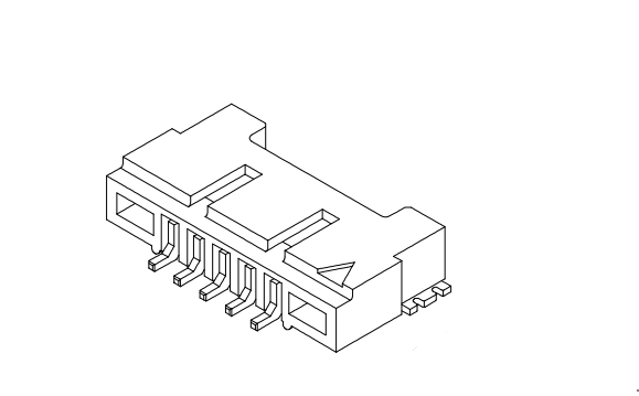 Pitch de 1,25 mm 90 ° wafer-smt sem chefe aw1255r-s-xp