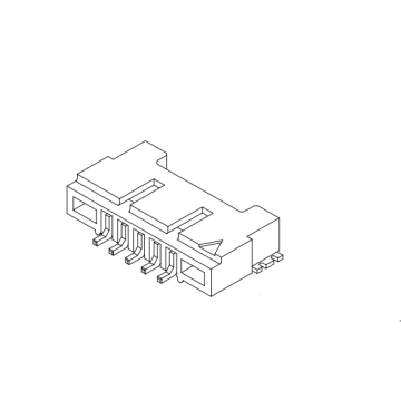 1.25mm ganda 90 ° Wafer-sm isina boss aw155r-s-xp