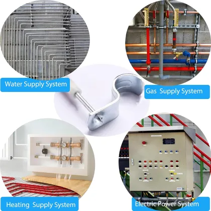 Pipe clamps decoration materials