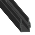 Aluminium Profile Accessories Black PP Slot Cover