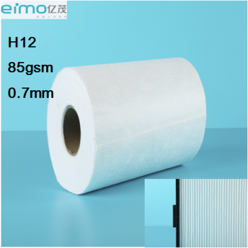 YMR99.5(P25) H12 hepa filter material roll trap 0.3 micron cabin filter paper