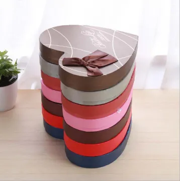 Pink Blue Heart Shape Chocolate Gift Box