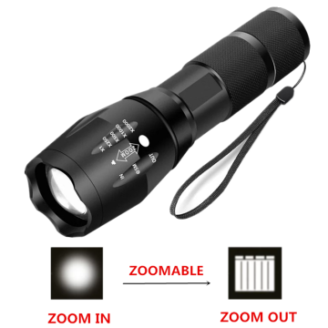 Rechargeable Waterproof LED Torch 10W XML-T6 Aluminum Tactical Flashlight